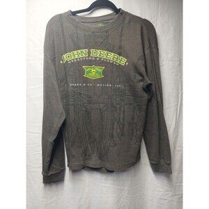 John Deere Tractor Plows Moline Illinois Size L Long Sleeve Shirt